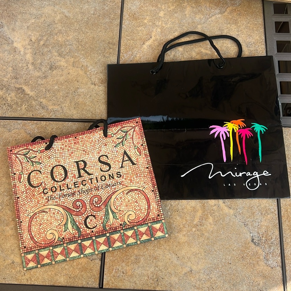 Corso collections and Mirage Las Vegas shopping bag